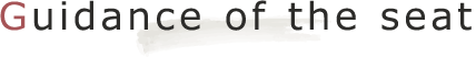 Guidance of the seat